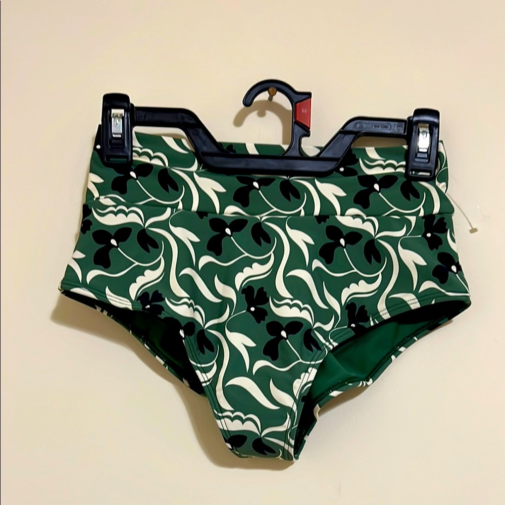 NEW Montce added coverage high Rise Swim bikini Bottoms size Large - Picture 2 of 10